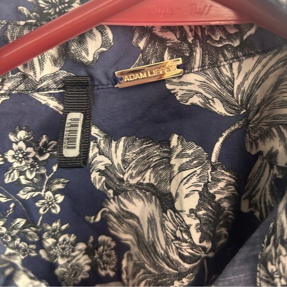 Adam Lippes front tie button down floral cropped top USA size XS mother of pearl - Picture 4 of 10